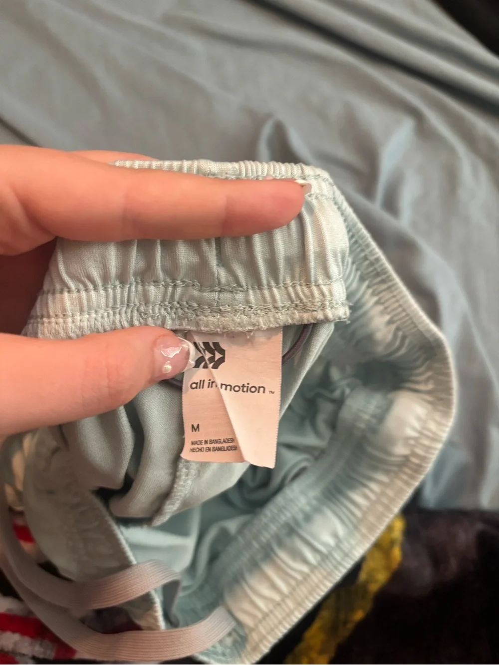 all in motion Pale Blue Athletic Shorts with Drawstring